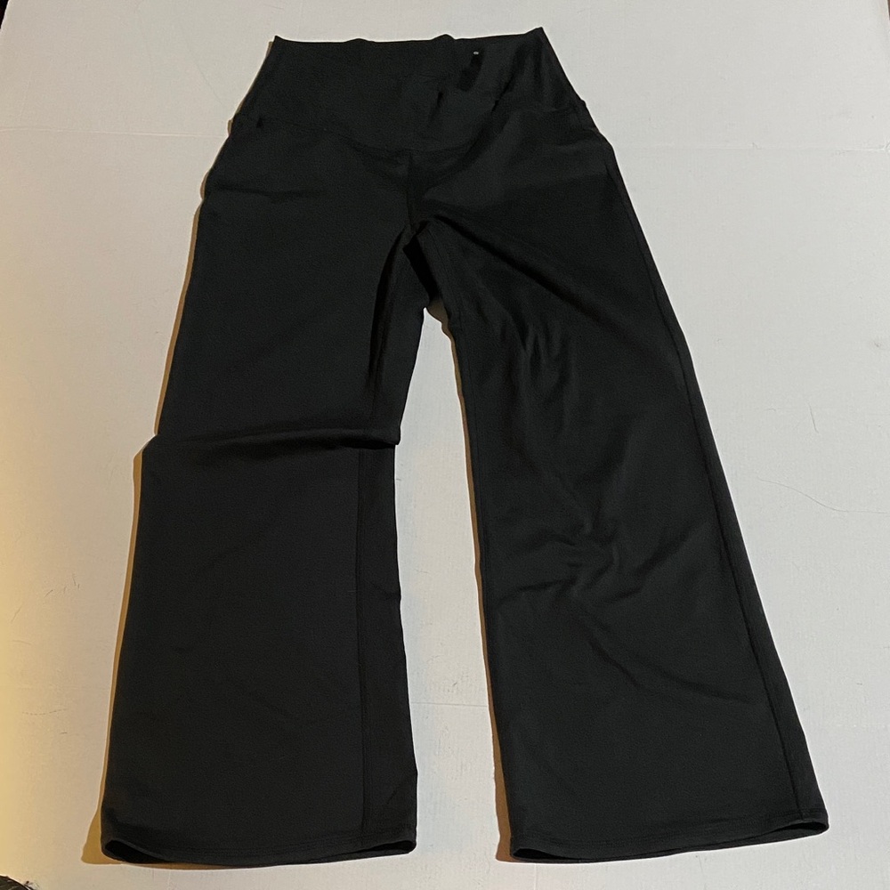 Gilly Hicks Black Wide-Leg Yoga Pants